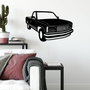 Wallity GMC Sierra 1990 Escultura de pared de metal Negro